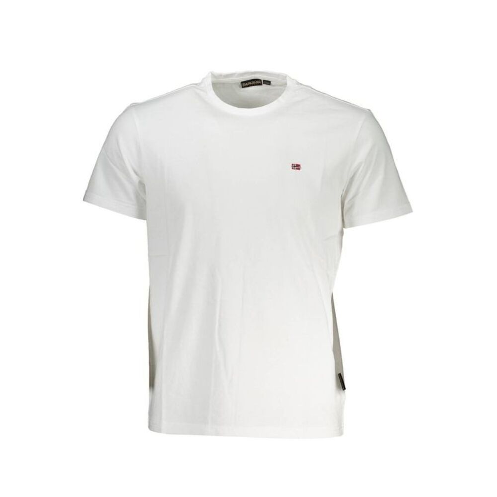 Napapijri Bianco Cotton Men Men's T-Shirt